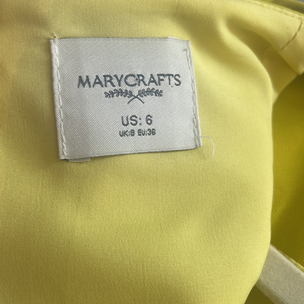 YELLOW FORMAL DRESS by MARYCRAFTS - Picture 8 of 8